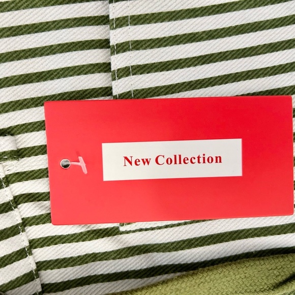 New pants woman size medium green/white - Picture 2 of 3